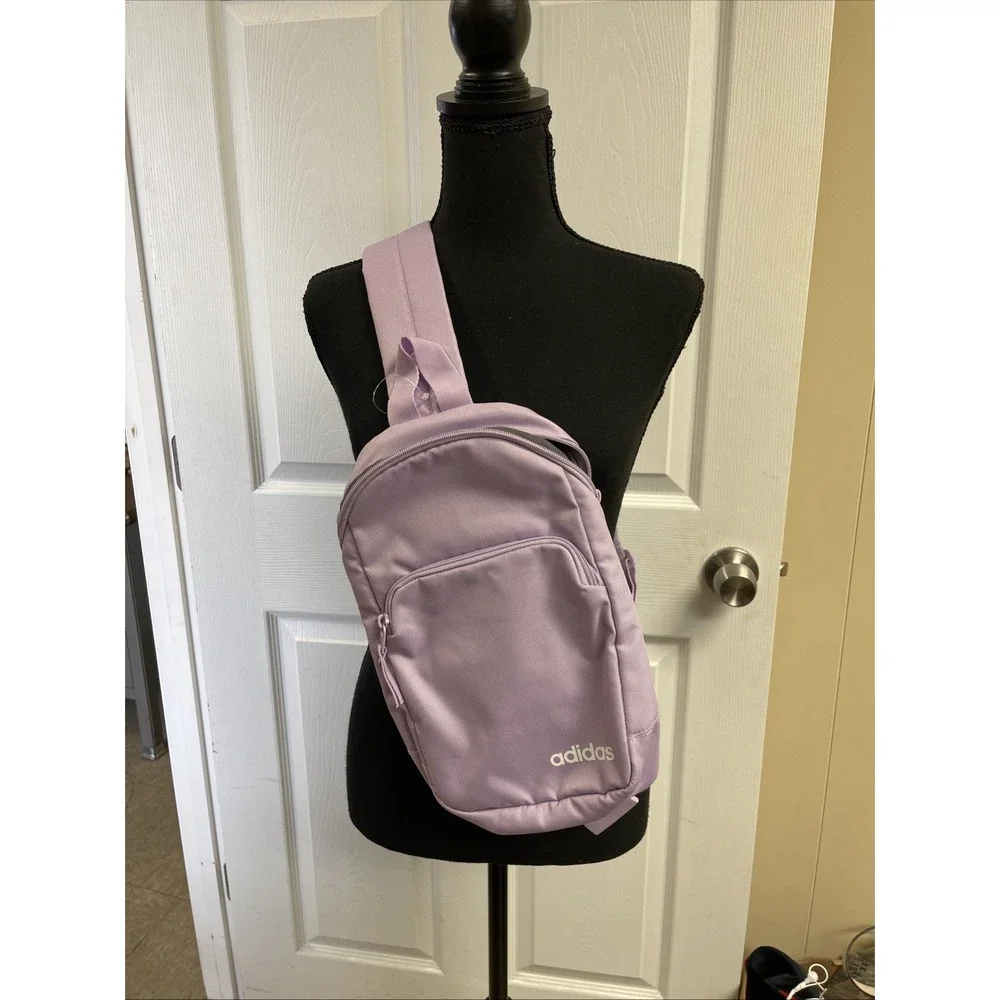 Adidas Core Sling Crossbody Bag Powder Plum Purple Brand New Festival‎ Shopping